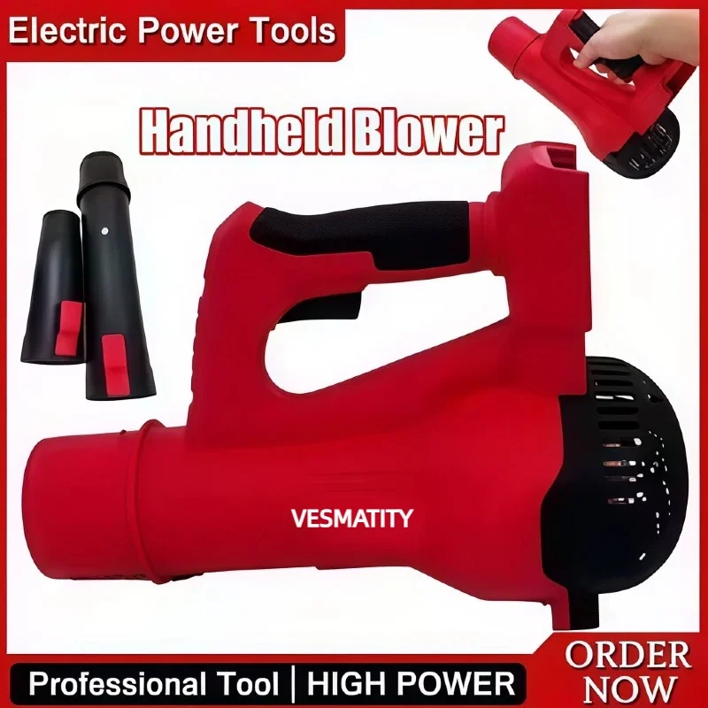 Portable Cordless Air Blower Brushless Handheld Leaf Jet Turbo Blower Power Tool For Milwaukee Battery