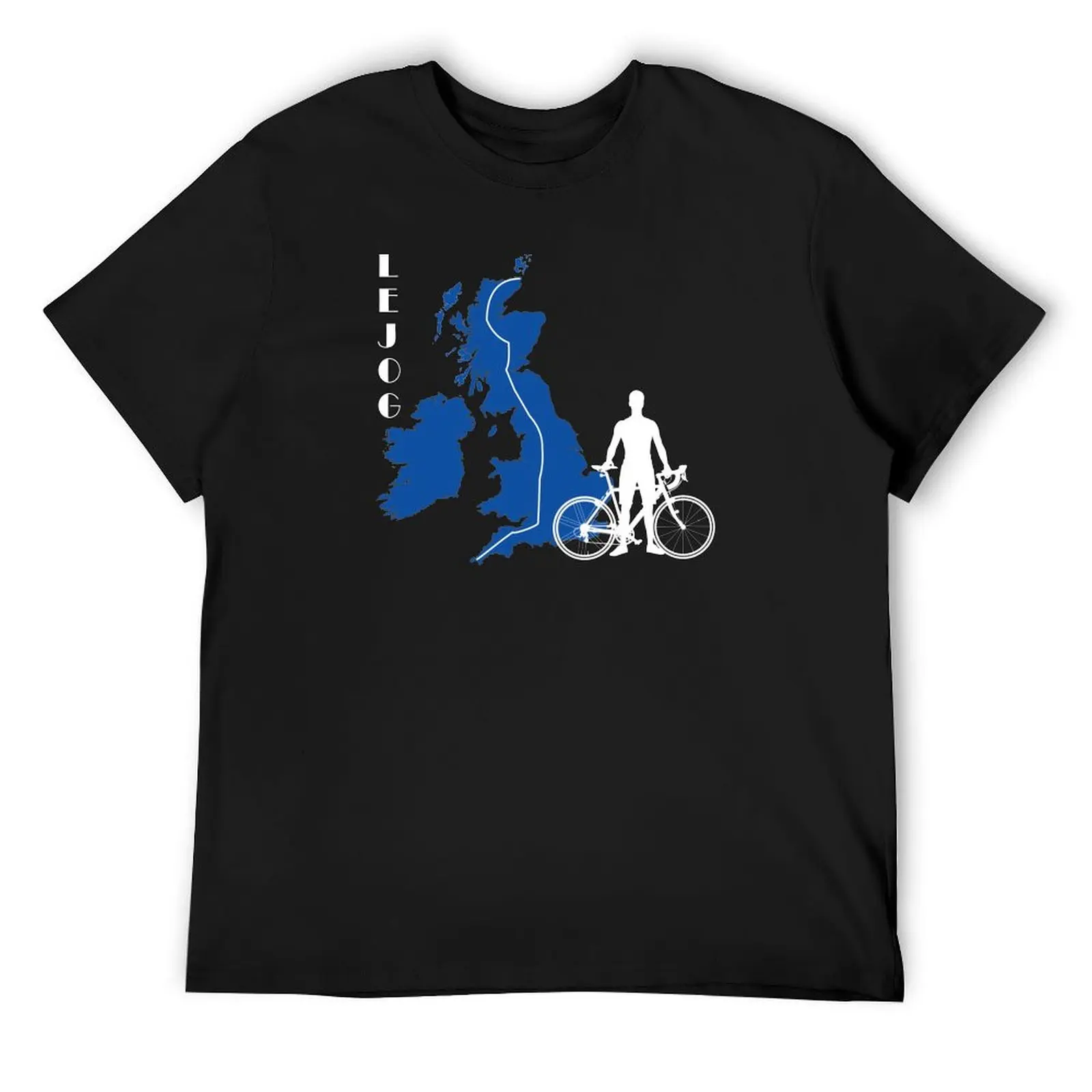 LEJOG Lands End to John O'Groats (Blue/white) T-Shirt boys animal print custom shirt street wear mens funny t shirts