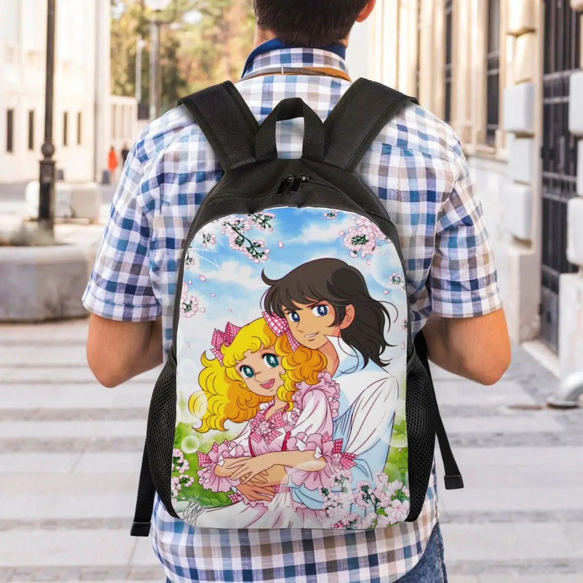 Snoep Snoep Rugzakken Voor Vrouwen Mannen Waterdicht College School Anime Manga Cartoon Meisje Tas Print Boekentas