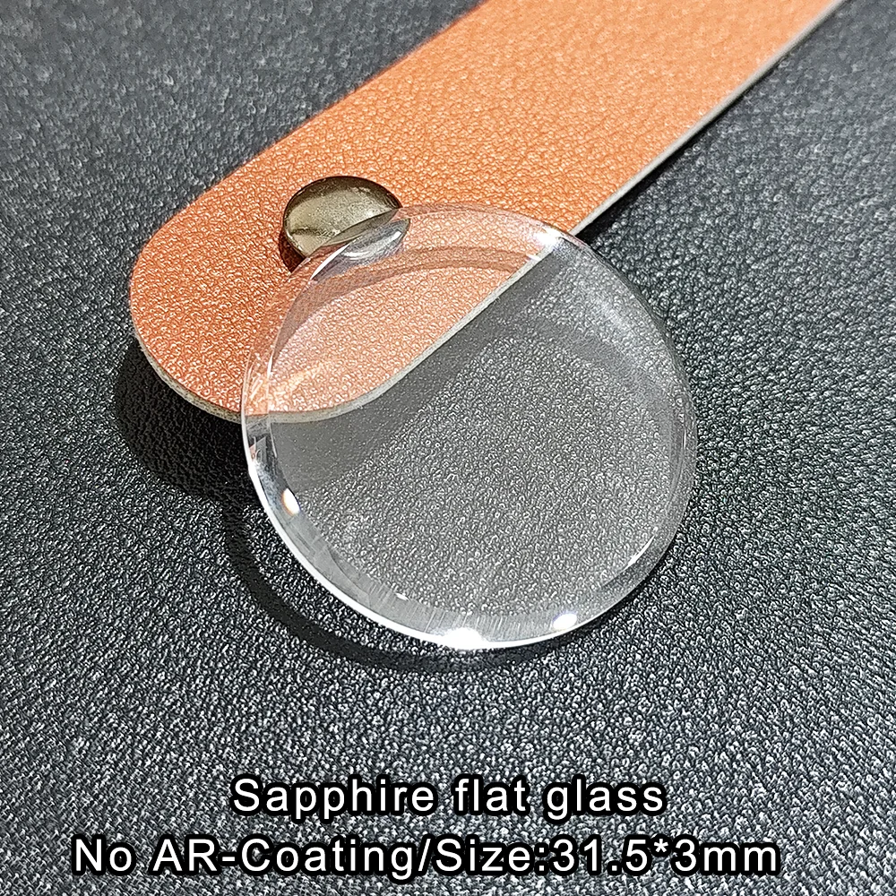 

31,5 мм сапфировое плоское стекло синее/красное/прозрачное AR-покрытие сапфировое плоское стекло 31,5*3 мм часы сапфировое стекло аксессуары