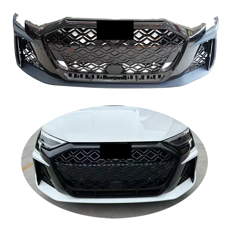 

2025 Latest Product Car Body Kit S-line Front Bumper with Grille for A3 S3 Upgrade to RS3 Style 2025 2026