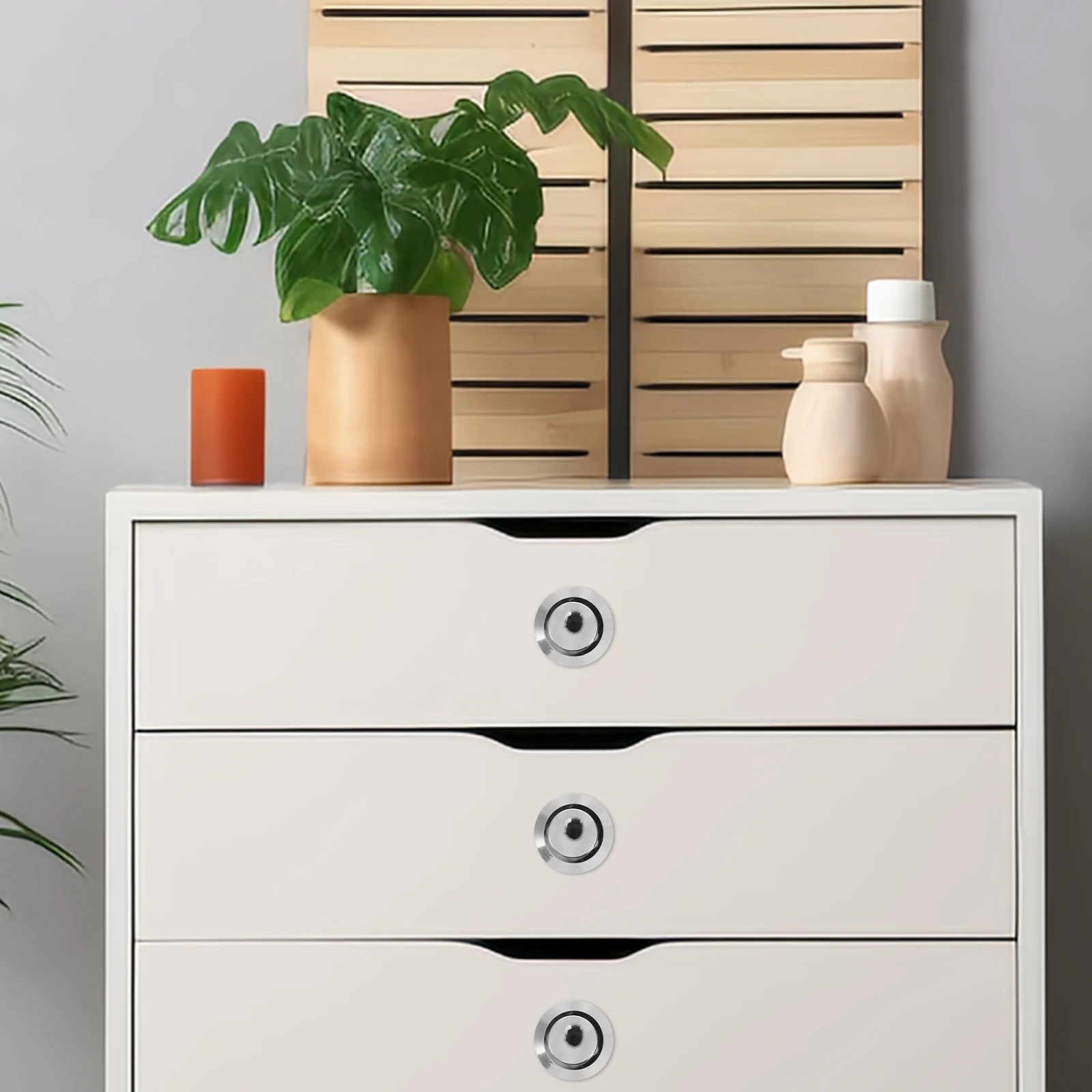 

Invisible Handle Drawer Handles Bounce Cabinet Door Pull Ring Zinc Alloy Dresser Knob Pulls