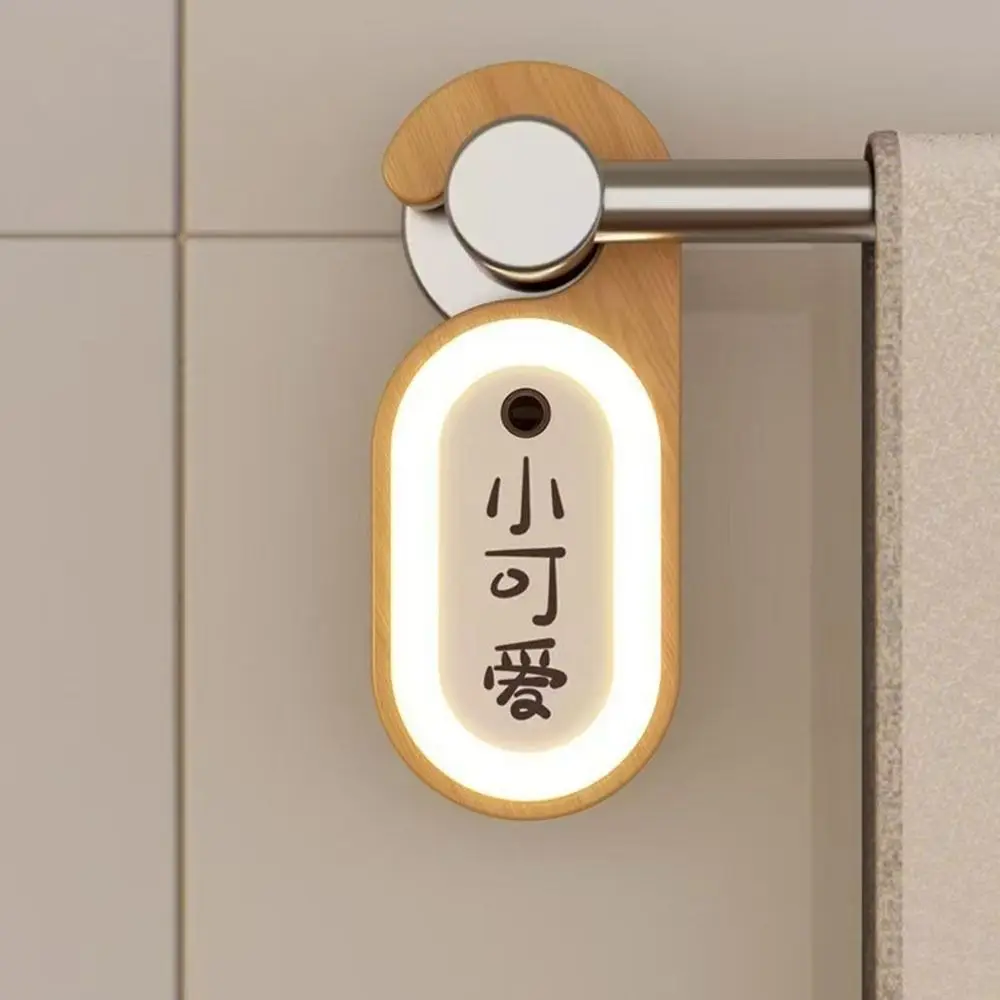 DIY LED Hanging Lamp Hook Design Warm White Motion Sensor Night Light Erasable Message Board Energy-Saving