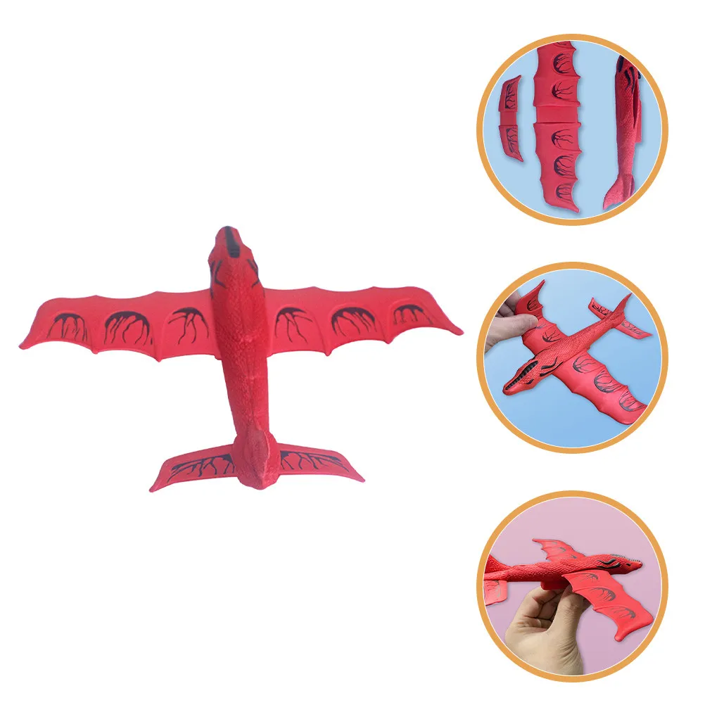 

Glider Plane Eva Lightweight Kids Airplane Bright Color Outdoor For Children 2-4 Hand-Eye Coordination Development Interactive