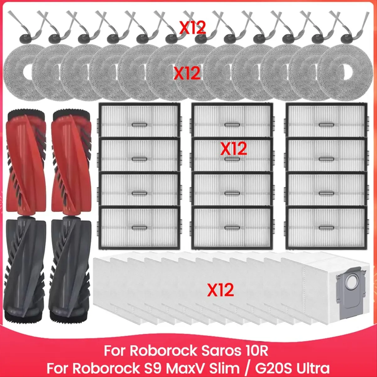

Для Saros 10R/S9 MaxV Slim/G20S Ultra аксессуары щетка Hepa фильтр швабра тканевый мешок для пыли запасные части