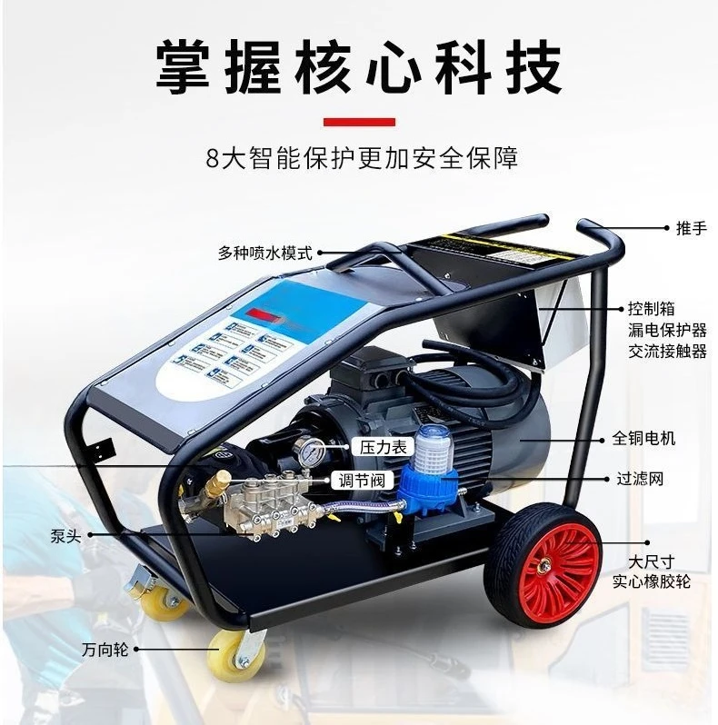 Pompa industriale idropulitrice automatica ad alta pressione lavaggio forte