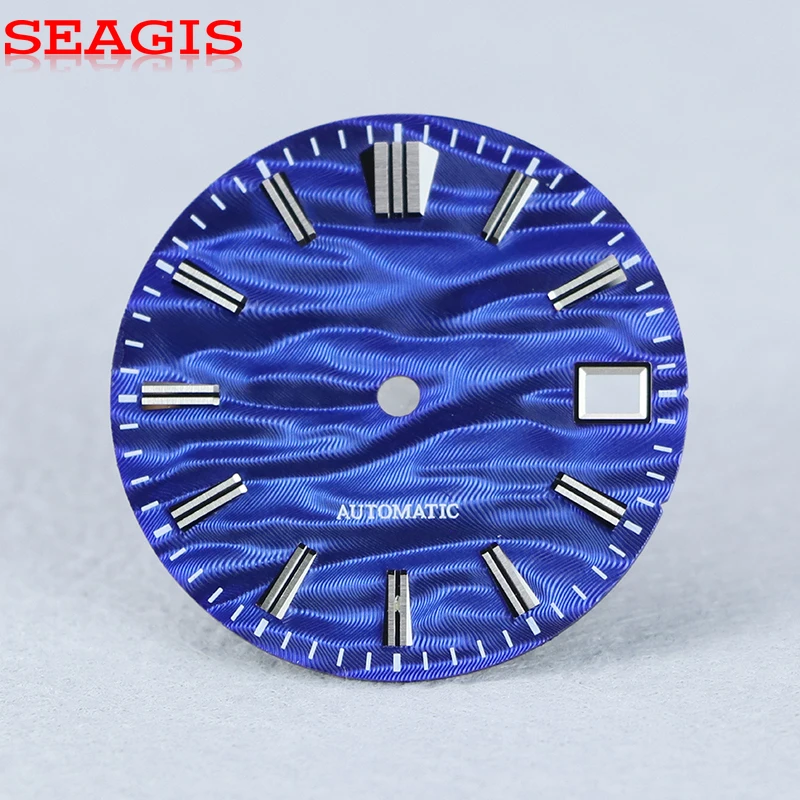 SEAGIS Guilloche Dial NH35 28.5mm Mod No Logo Watch Accessories Watch Face