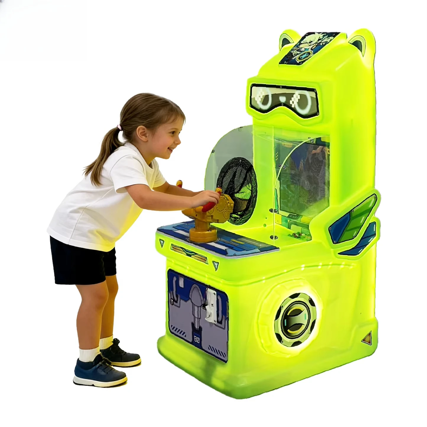 

Children's Interactive Video Games Shooting Machine Arcade Game 1 Year Warranty English Language Support 110/220V Coin Operation