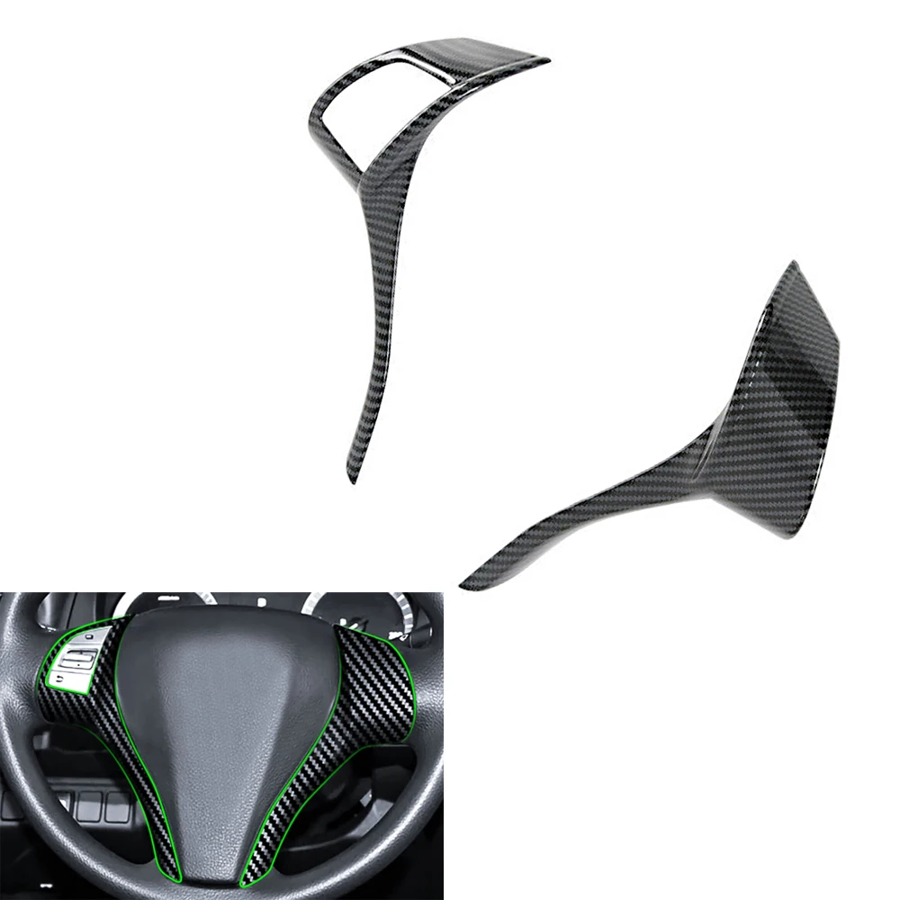 

Inner Steering Wheel Strip Sticker Trim For Nissan Navara NP300 2019-2021 Carbon Fiber Style Car Styling Accessories