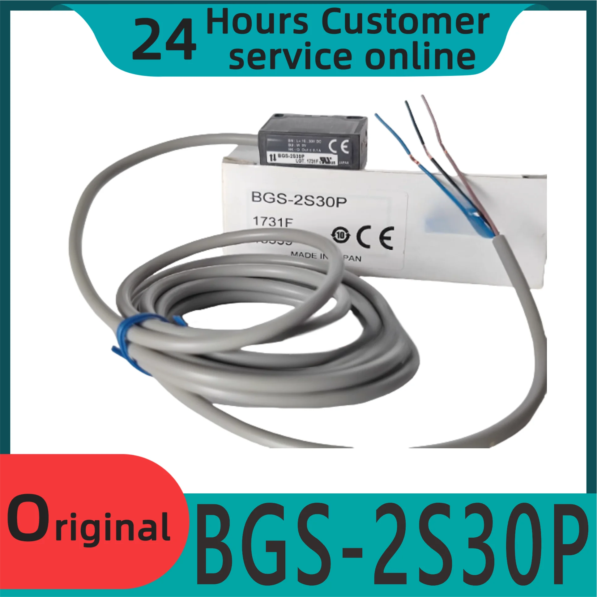 Brand New Original Photoelectric Switch Sensor Bgs-2s15n Bgs-2s15p Bgs-2s30n Bgs-2s30p Bgs-s08n Bgs-s08p