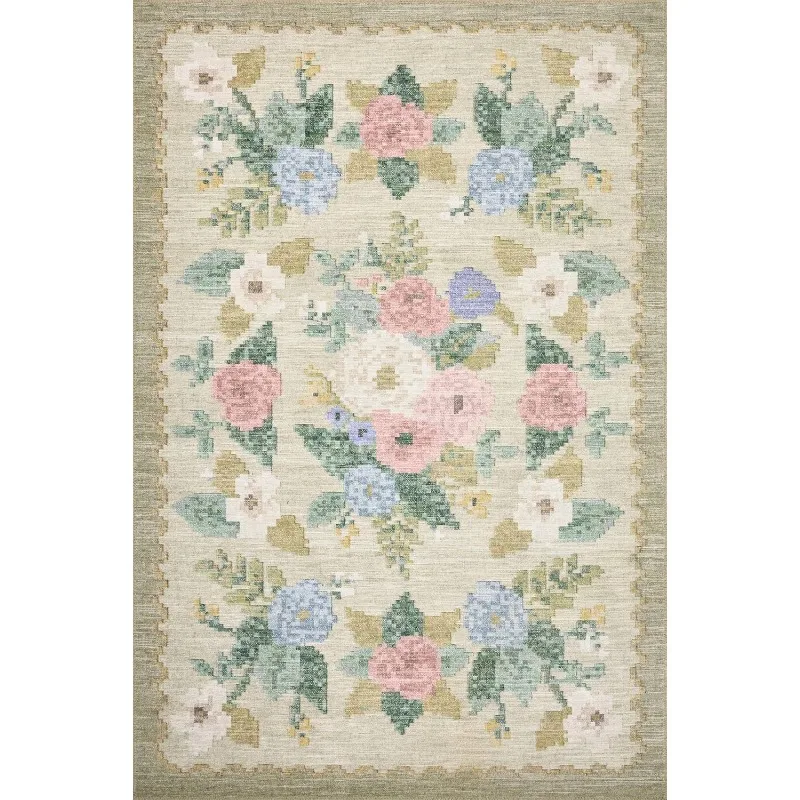 Tapis Rifle Paper Co. Rosa Collection RSA-02 Crème/Multi 5'-0" x 7'-6"