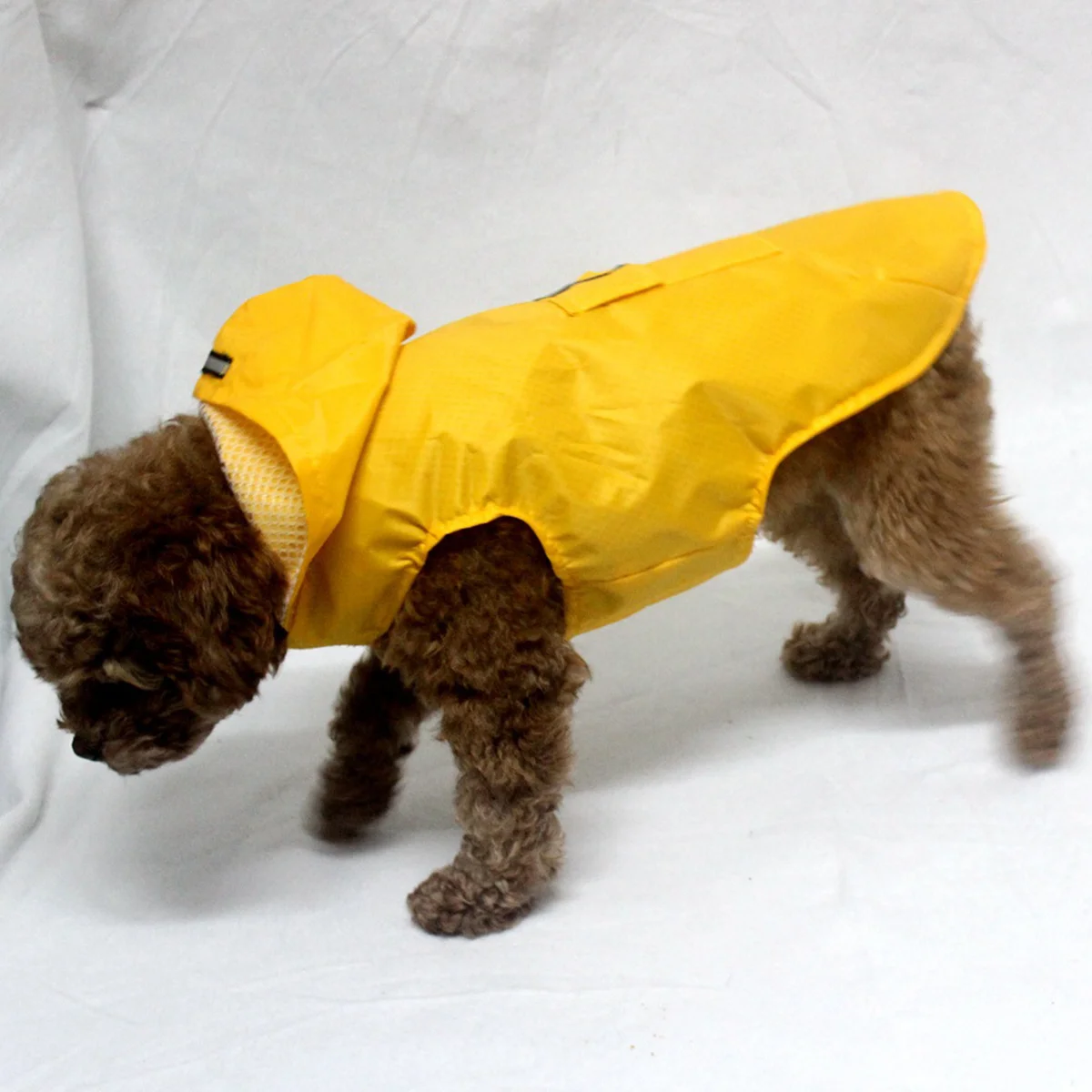 

Pet Dog Waterproof Raincoat Yellow 3xl Breathable Reflective Hoodie Lightweight Puppy Poncho Rain Jacket Outdoor Clothes