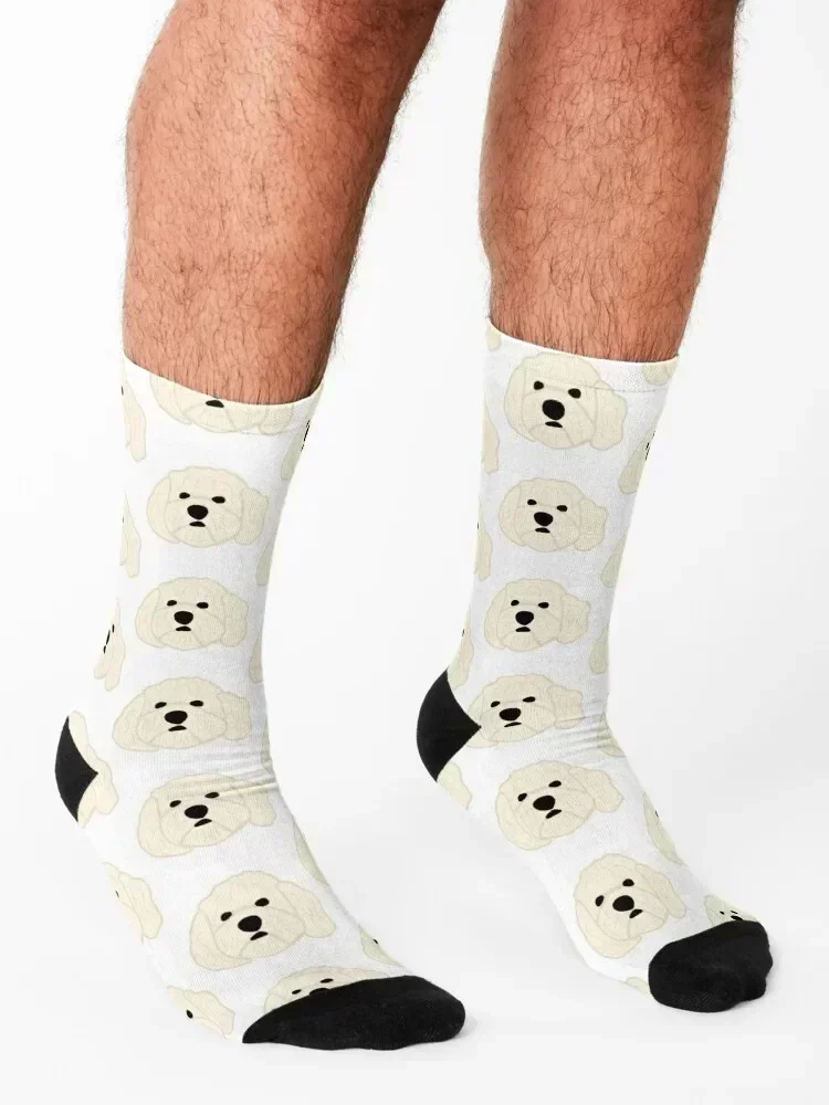 Maltipoo Head Socks Thermal man winter Lots moving stockings aesthetic Luxury Woman Socks Men's