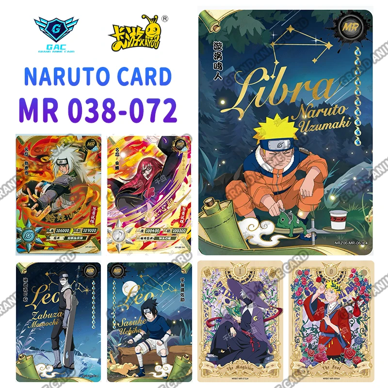 Kayou-tarjeta de Naruto de Anime genuino MR, serie completa No.038-072 Gaara Naruto Uzumaki Kimimaro Jiraiya Tsunade, tarjeta de colección, juguete