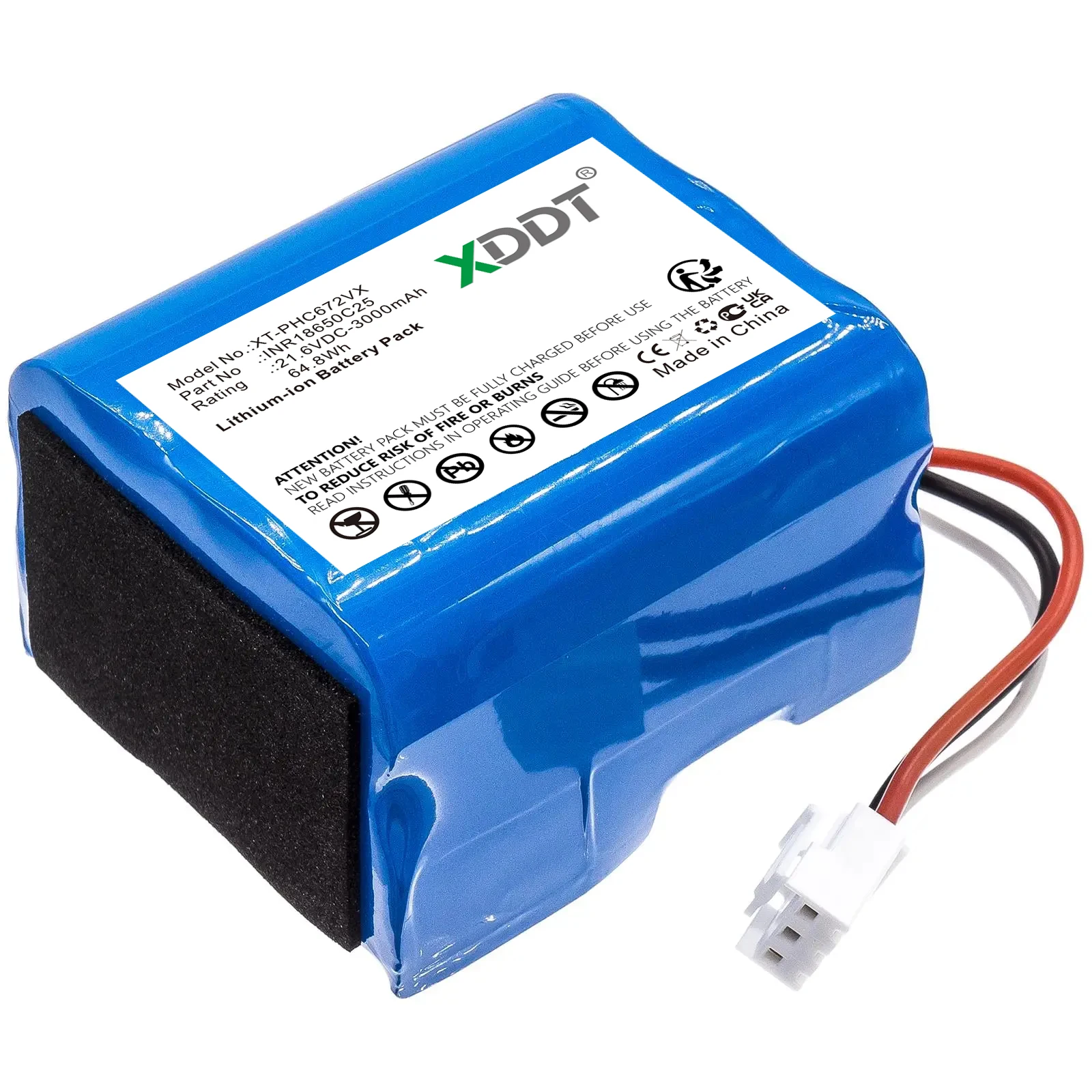 3000mAh Vacuum Battery For Philips FC6723, FC6721-01,FC6725, FC6726, SpeedPro 6727/01, FC6728,FC6729,FC6728/01, FC6728/01R1