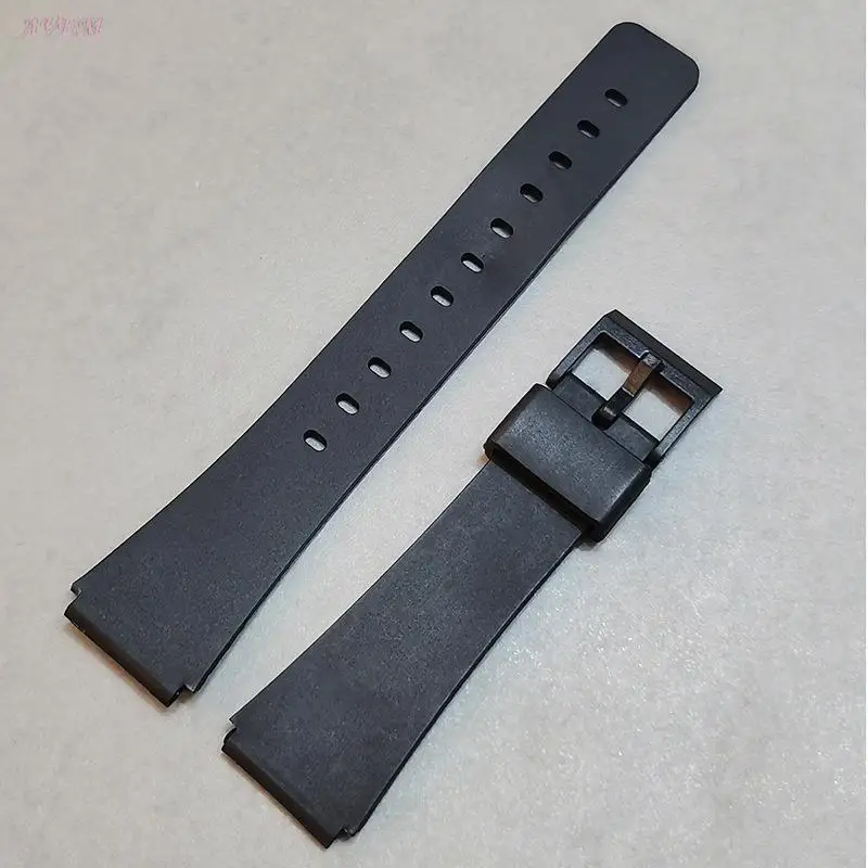 18mm Resin Watch Correa Strap For Casio MQ-27 MQ-38 MQ-26 MQ-28 MQ-105 MQ-95 MQ-103 Durable Univesal  Watchband Black Belt