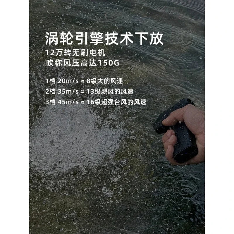 150G wind pressure, violent turbo fan usb handheld 120,000