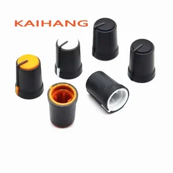 10PCS  Plastic Knob Cap Diameter 12mm Height 17mm Potentiometer Encoder Knob D-Shaped 180℃ Inner Hole 6mm