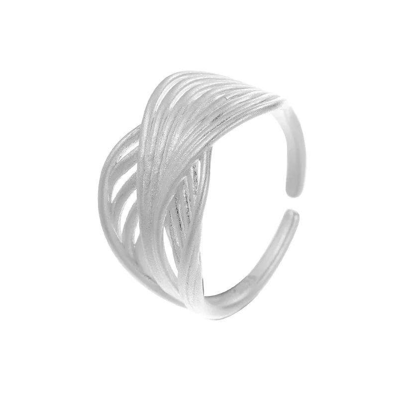 خواتم من الفضة الإسترليني عيار 925 للنساء، خاتم كلاسيكي مصنوع يدويًا وقابل للتعديل، هدية بيجو للسيدات #5