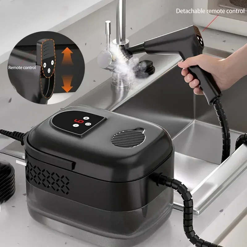 1400ML High-Temperature Handheld Steam Cleaner for Air Conditioner Kitchen Hood Car And Floor - Portable Cleaning Machine