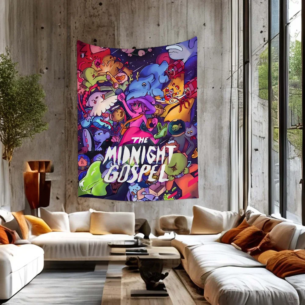 

The Midnight Gospel Cartoon Tapestry Art Science Fiction Room Home Decor Wall Hanging Home Decor