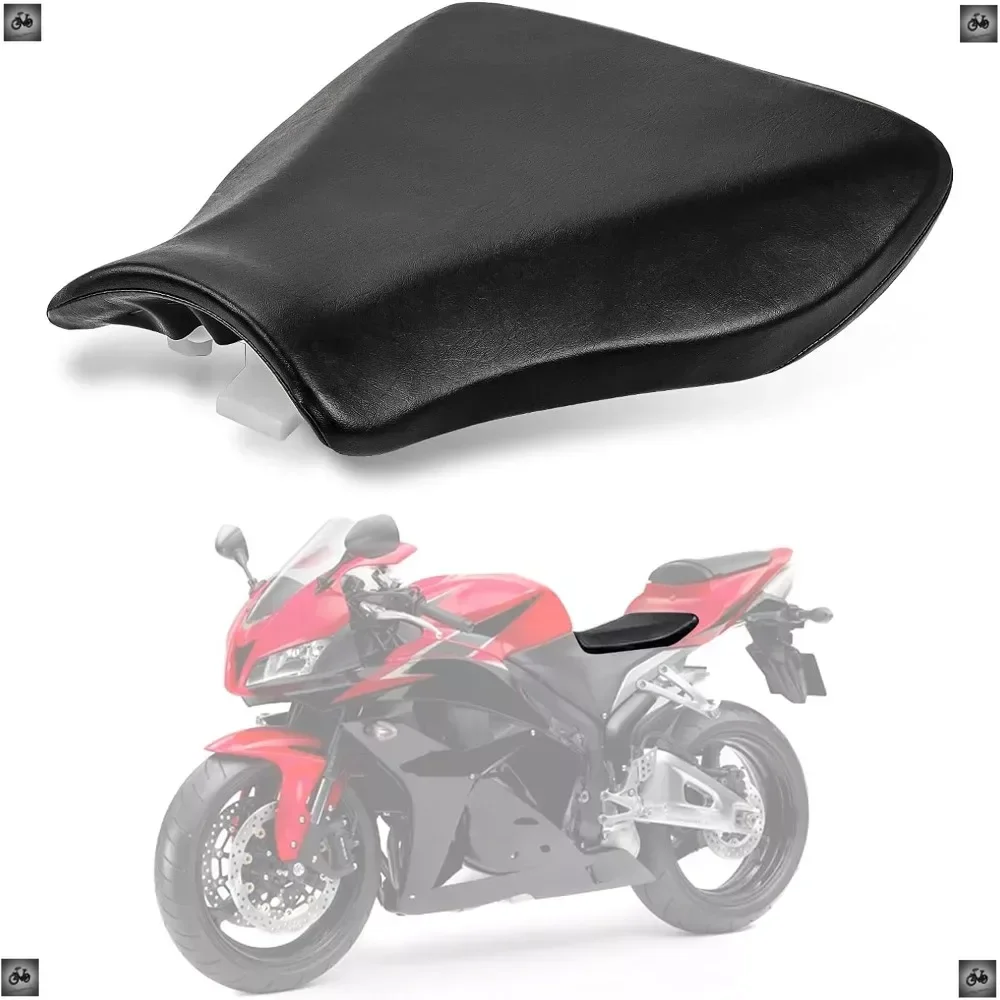 Motorcycle Driver or Passenger Rear/Front Rider Cushion Seat for Honda CBR600RR F5 2007-2023 Black