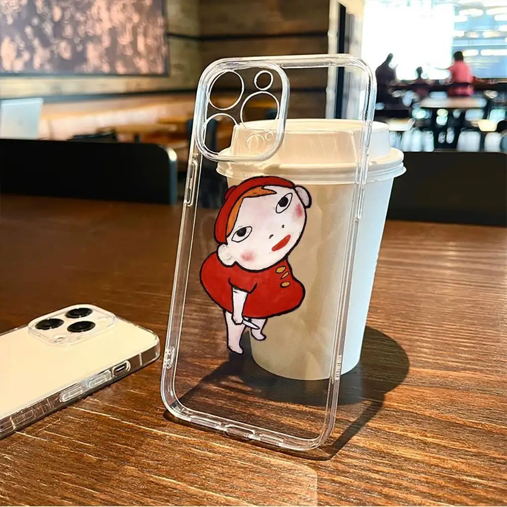 

s-Yoshitomo N-Nara Art Phone Case For iPhone17,16,15,14,13,12,11 Plus,Pro Max Soft Transparent Cover