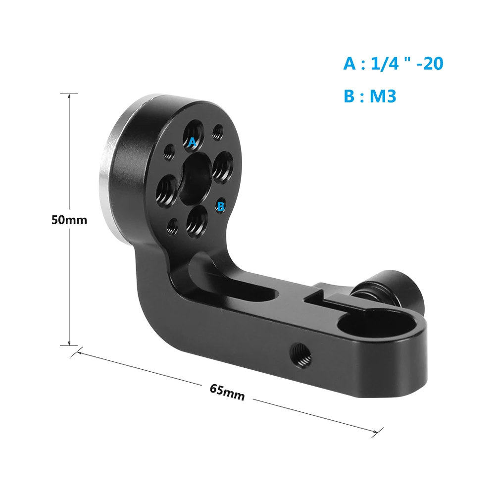 HDRIG Single Handgrip (Sponge Covered) With M6 ARRI Rosette Mount Connection & 15mm Rod Clamp Adapter