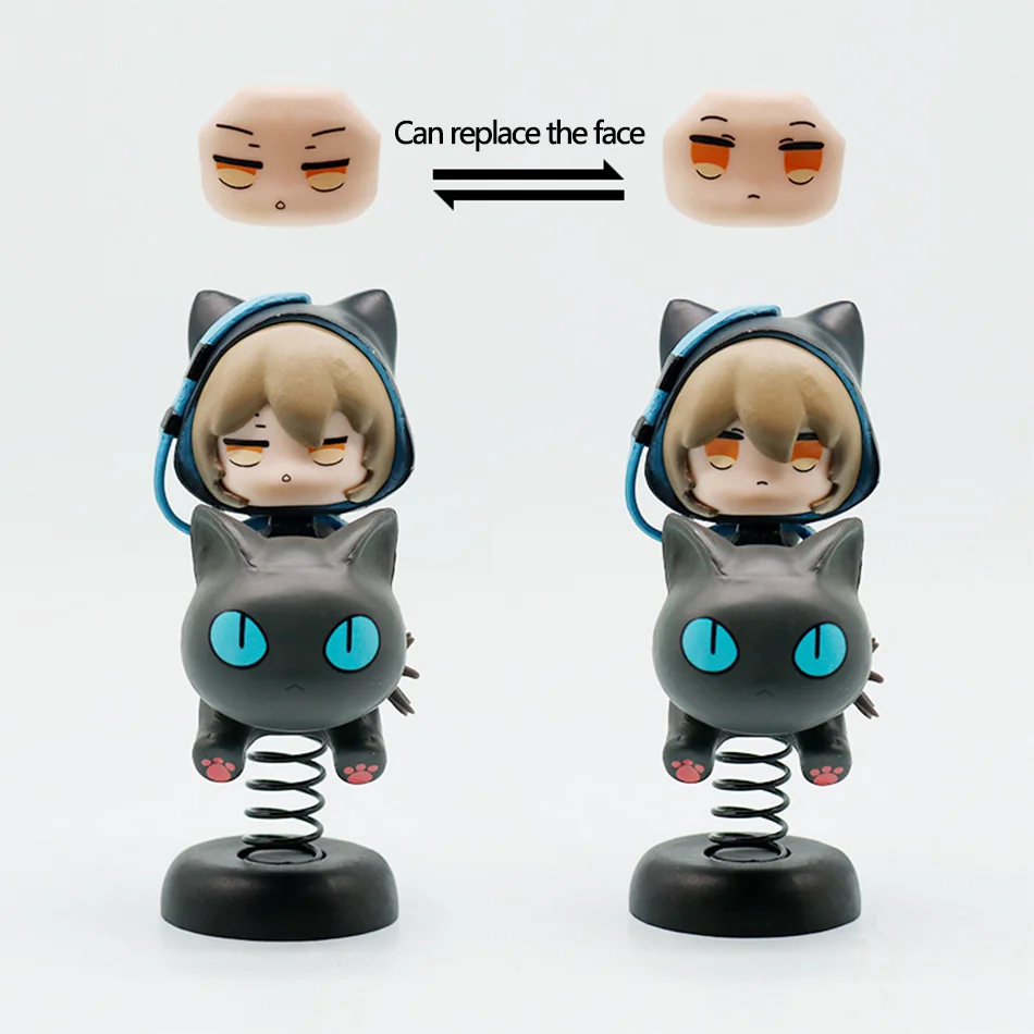 Happy Shake Arknights Phantom 10cm Statuetta da Collezione Anime Game Modello Ornamentale Giocattolo