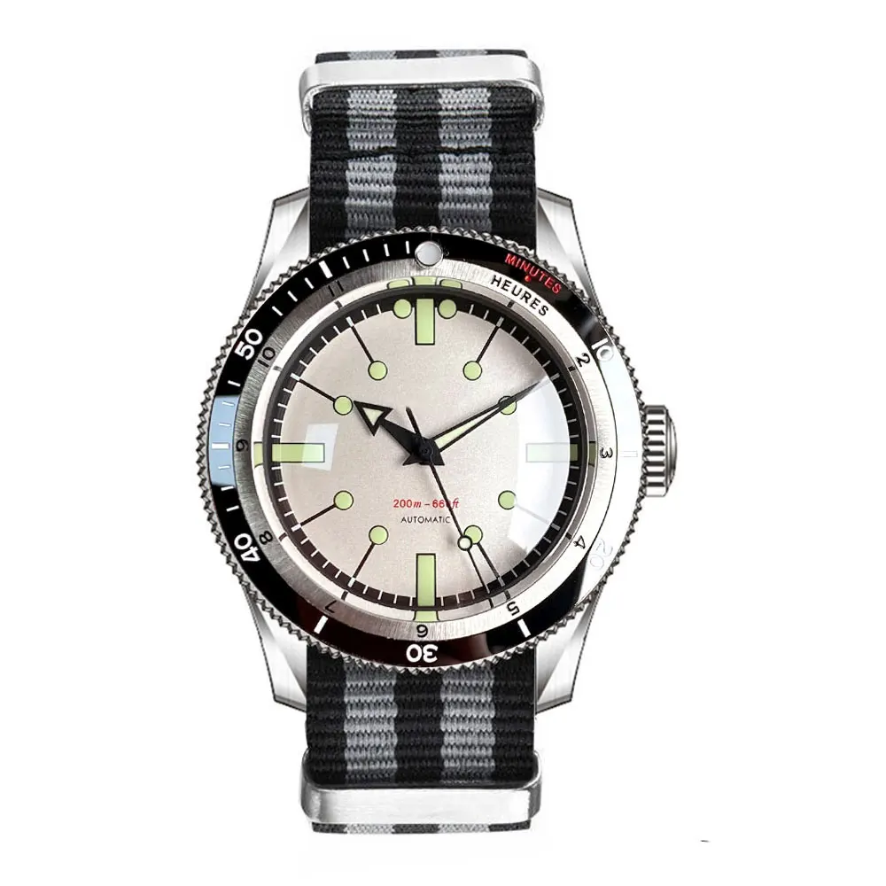 Miyota 8215 Tandorio Red Blue 40mm Mechanical Automatic Diving Men Watch 200M Water Resistant Sapphire Screw Crown Reloj image 3
