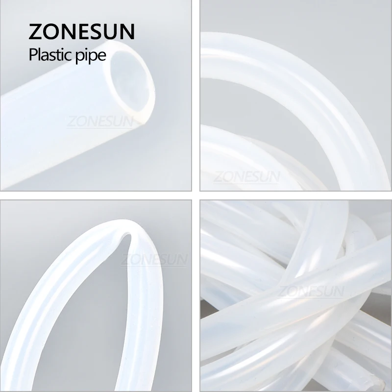 ZONESUN Pipa Plastik Pengisi Nosel 8Mm 10Mm untuk Mesin Pengisi Pompa Peristaltik