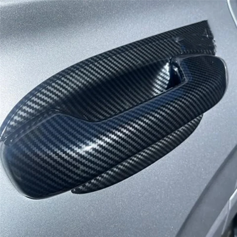 ABHY-For Hyundai Palisade 2019-2024 مقابض الأبواب الخارجية للسيارة غطاء الكسوة ملحقات ألياف الكربون ABS