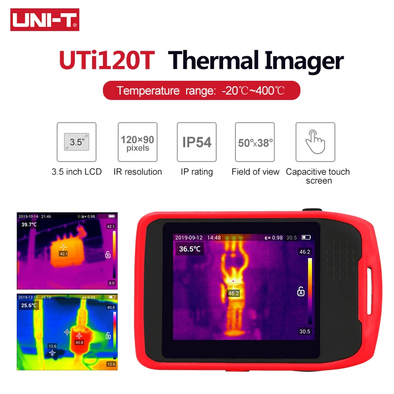 UTI120T-ミニ産業用熱画像装置,PCソフトウェア,データ分析およびレポート出力用,-20〜400c,直接出荷