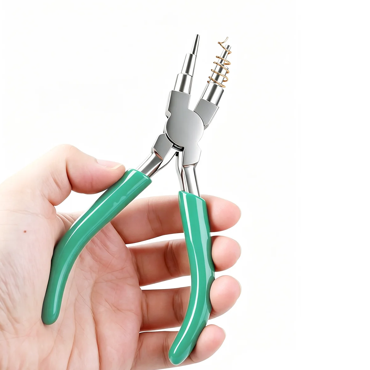 Jewelry Making Round Nose Pliers - 6-in-1 Carbon Steel Round Nose Jewelry