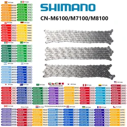 SHIMANO SLX M7100 M6100 M8100 chaîne à 12 vitesses 118/126 maillons chaîne de vélo de montagne CN M7100 vtt 12 vitesses avec lien rapide