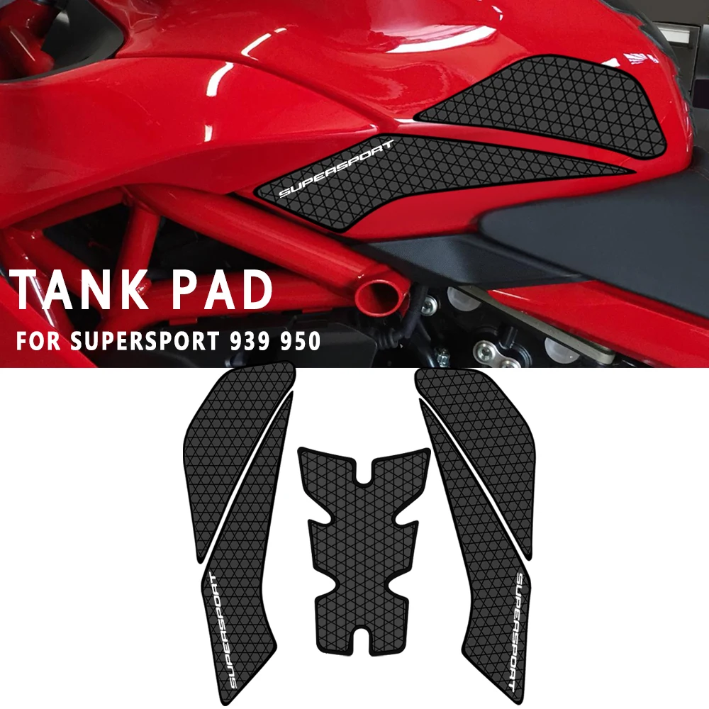 Motorcycle Anti-slip Tank Pads Sticker Side Gas Knee Grip Traction Pads For Ducati SuperSport 939 950 SuperSport 950