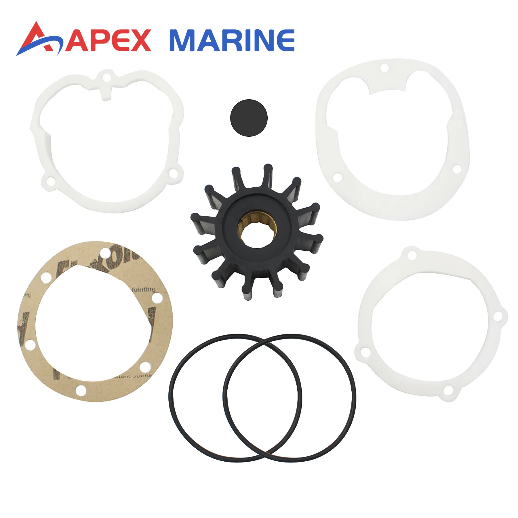 Impeller Maintenance Kit 0132-0162 132-0162 Fits for Cummins Onan MDJF 15 KW Marine Raw Sea Water Pumps 132-0147 0132-0147