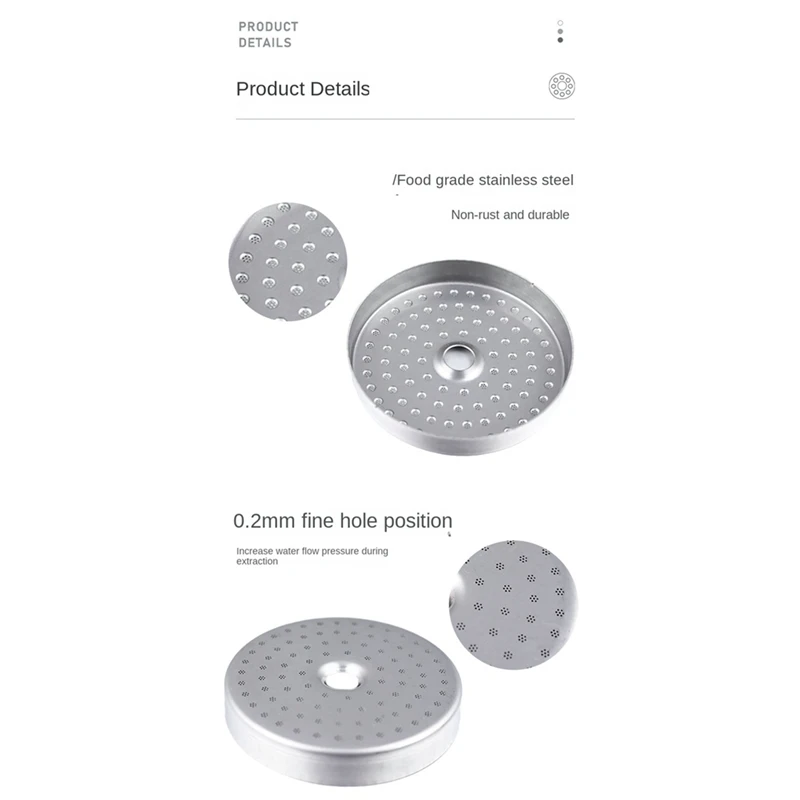 Прецизионный экран для душа для кофемашины Breville серии 8, прочный сетчатый фильтр для контактного душа