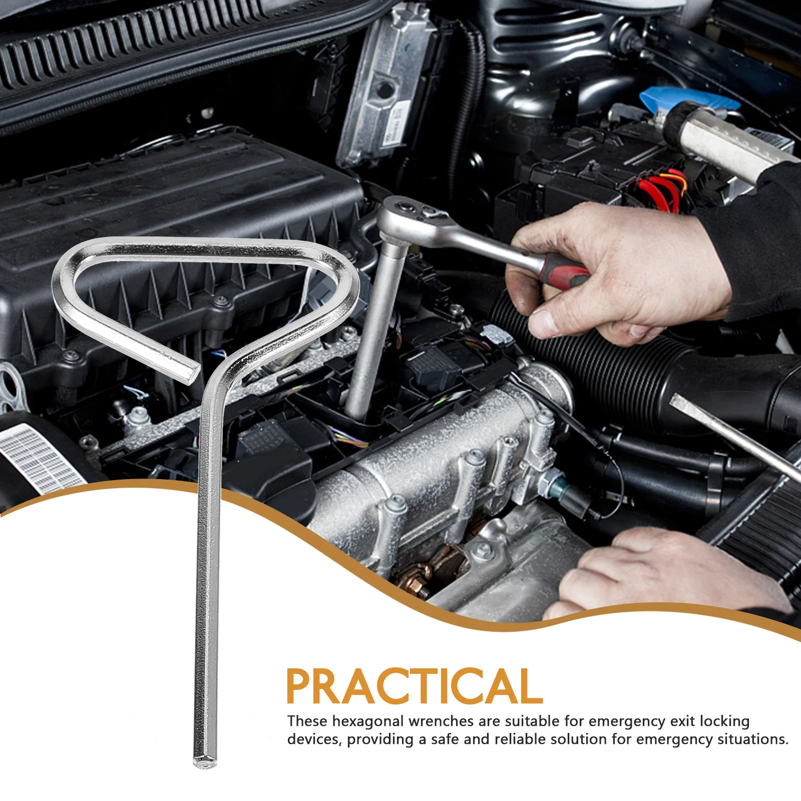 10 قطعة مفتاح عرافة مفتاح الباب الصلب لخروج جهاز قفل أداة الطوارئ الصلبة ألين وجع مجموعة ألين الشدات مجموعات