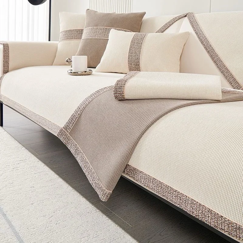 1PC Luxury Chenille Sofa Pad for All Seasons Universal Wrap Side Couch Protector Anti-pet Scratch Corner Sofa Covers Home Decor