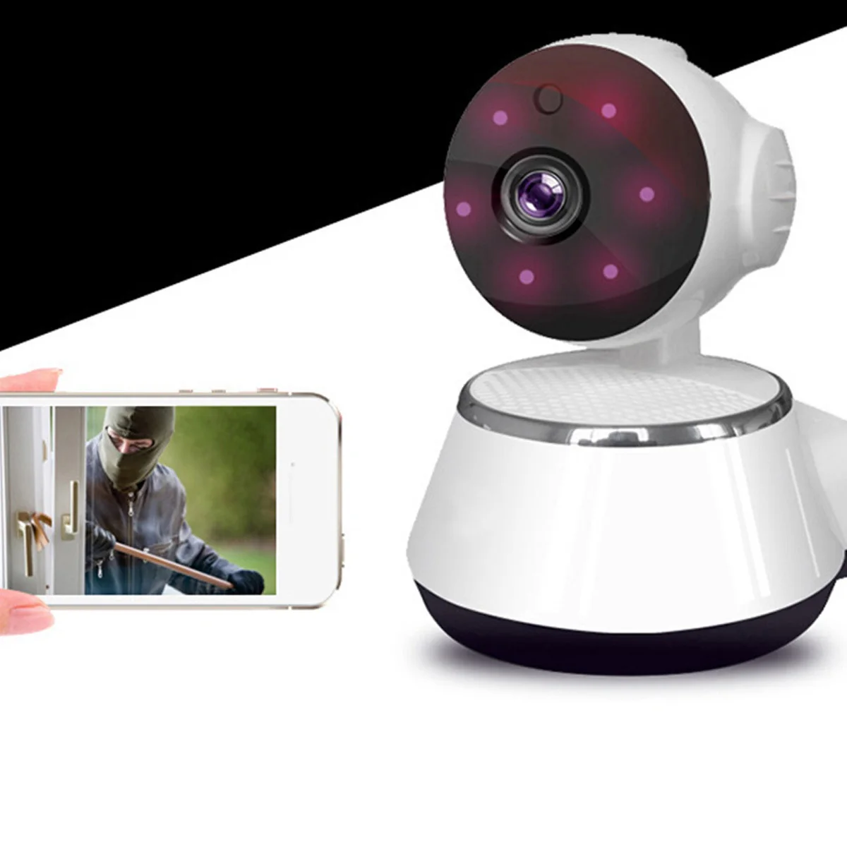 

720P Ip Camera Home Night Vision Monitor Motion Two-Way Audio Remote