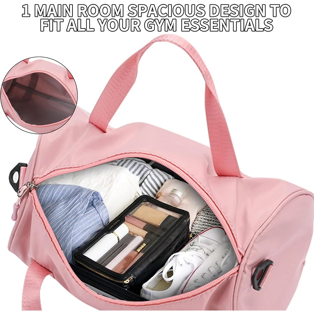 حقيبة صالة الألعاب الرياضية الصغيرة كبيرة الحجم حقيبة تخزين خفيفة الوزن لرقص الجاز للياقة البدنية والتمارين والسفر والرقص والباليه والسباحة