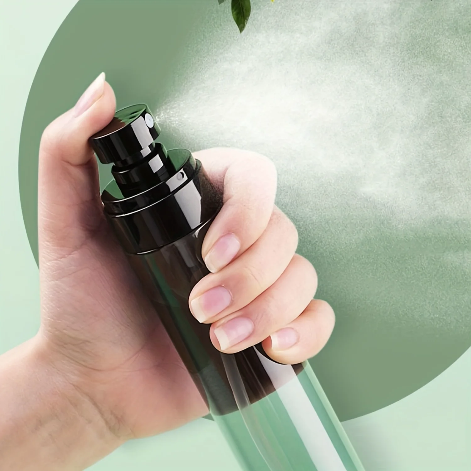 ขวดสเปรย์ขนาดเล็กใสขนาด 120 มล. - เครื่องฉีดน้ําความแม่นยําสูง - นํากลับมาใช้ใหม่และพกพาได้ - แต่งหน้าคุณภาพซาลอน, ทําความสะอาดที่ถูกสุขลักษณะ, ผิว Ca