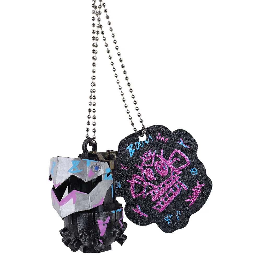 Arcane Jinx Grenade sleutelhanger cosplay hanger kostuum rekwisieten tas hanger 2024 spel LoL TV 2 Halloween carnaval cadeau accessoire