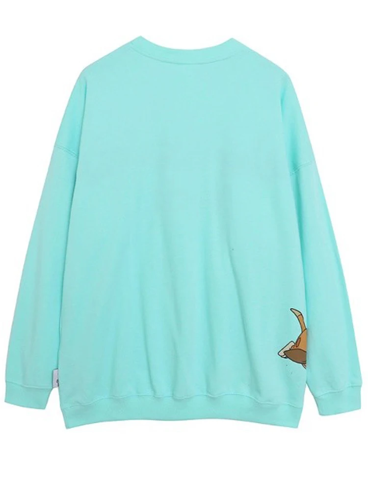 ديزني والت ديزني العالم البلوز ملك الغابة سيمبا الكرتون طباعة التطريز المرأة س الرقبة البلوز الصوف البلوز القمم