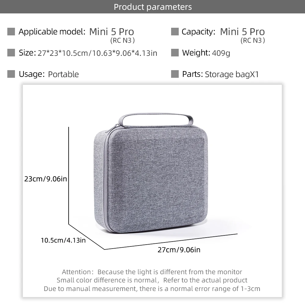 Torba do przechowywania DJI MINI 5 PRO, torba RC N3
