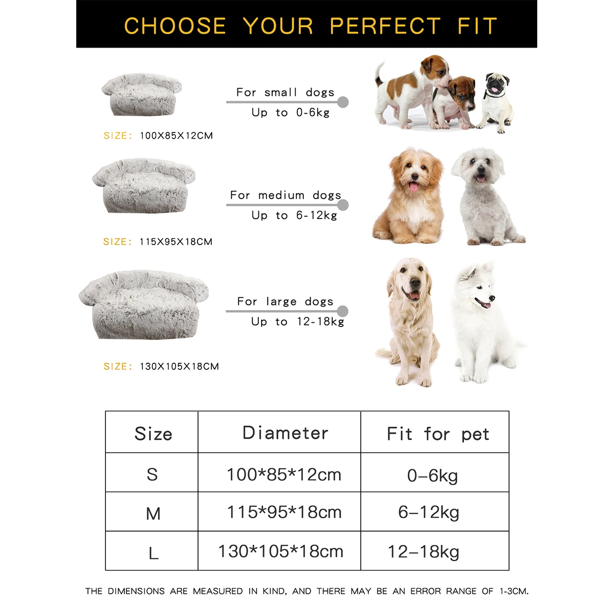 Dog Pet Bed Sofa Cushions Small Kennel Dogs Baskets Cats Products Mat Beds Supplies Medium Breeds Fluffy Large Puppy Accessories