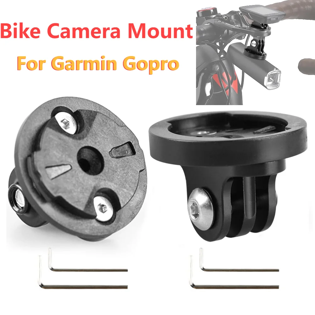 Bicycle Camera Light Mount Aluminum Alloy Cycling Front Light Bracket Camera Stand Bike Computer Holder Adapter for Garmin Gopro