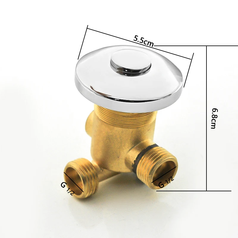 Thermostatic Mixer Valve for Shower Room Bathtub, Solar Water Heater Compatible Wall-Mounted Temperature Control Shower Faucet w