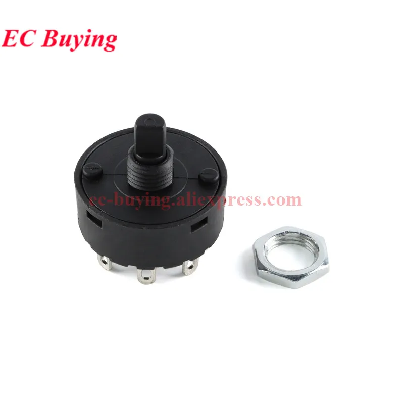 2Pcs/1pc Multi-Position Knopf Schalter 3/4/6/7/8/9Pin 2/3/5/6/7/8 Position Dreh Getriebe Schalter Für Elektrische Ofen Teekanne Entsafter Mischung – Detail 10